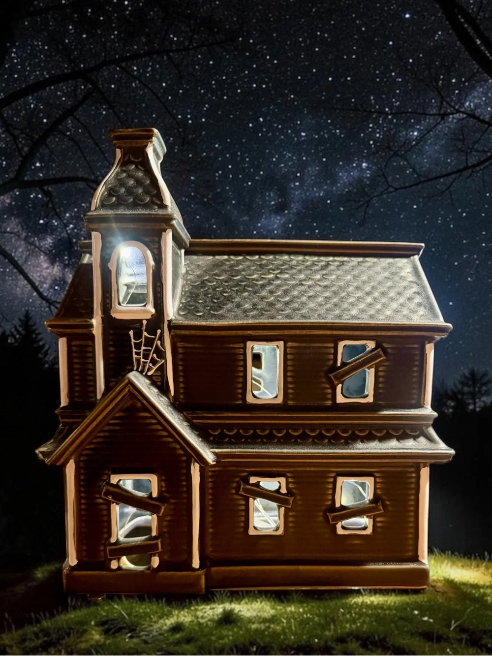 Pottery Barn Ceramic Haunted House ~ Large Version 🎃